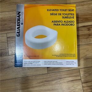 Guardian Elevated Toilet Seat - White